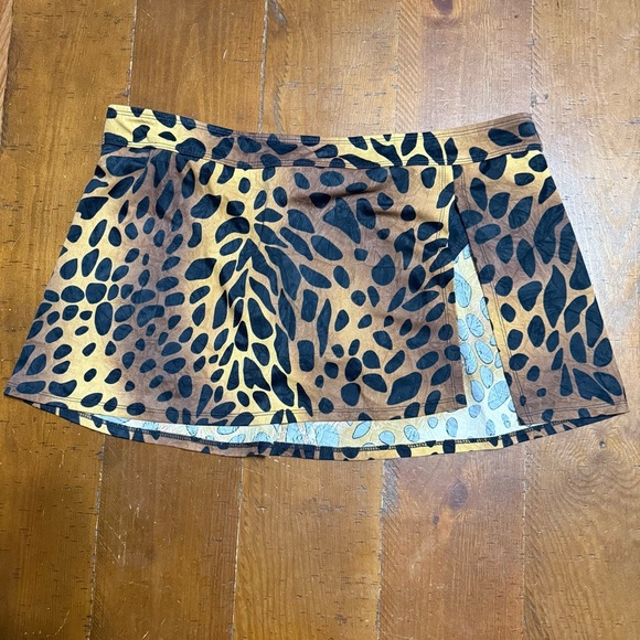 Athena Brown and Black swim skirt. Size 16 - Picture 1 of 11